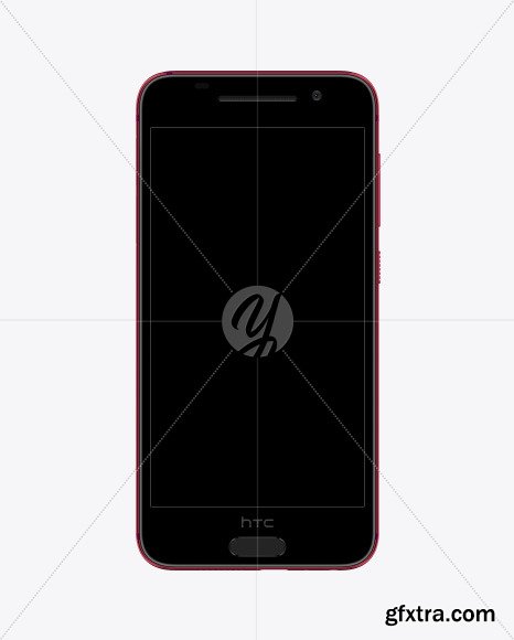 Deep Garnet HTC A9 Phone Mockup 50466