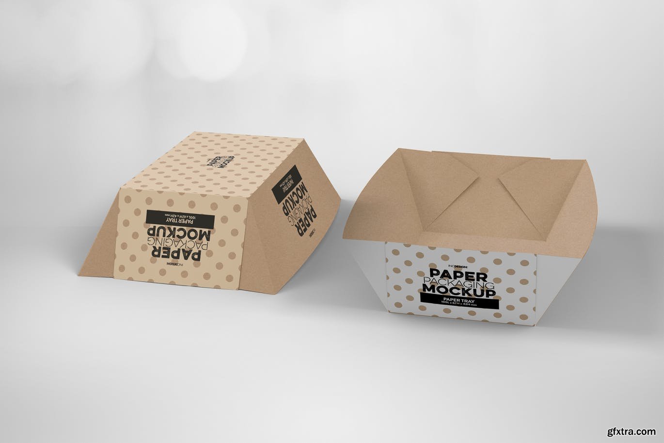 Paper Tray 4 Packaging Mockup » GFxtra