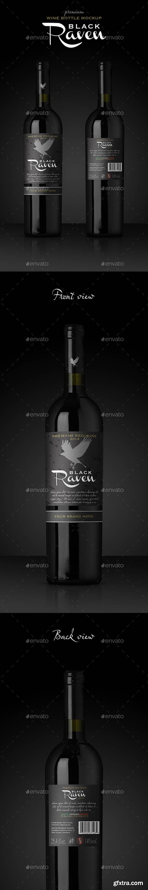 GraphicRiver - Premium Red Wine Mockup