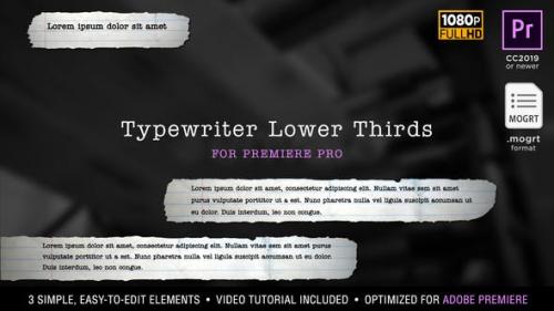 Udemy - Typewriter Lower Thirds | MOGRT for Premiere Pr