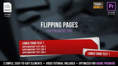 Udemy - Flipping Pages Lower Thirds | MOGRT for Premiere Pro