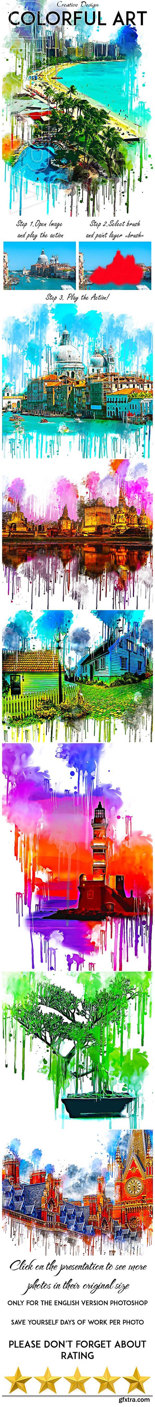 GraphicRiver - Colorful Art Photoshop Action 24802241