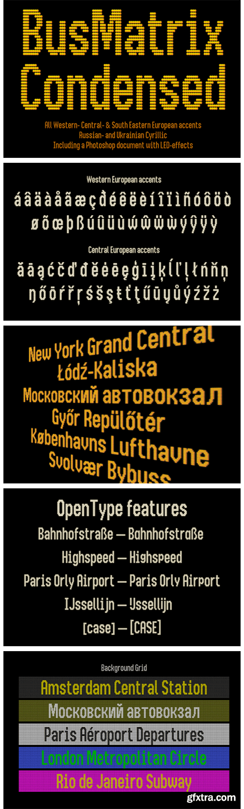 Bus Matrix Font