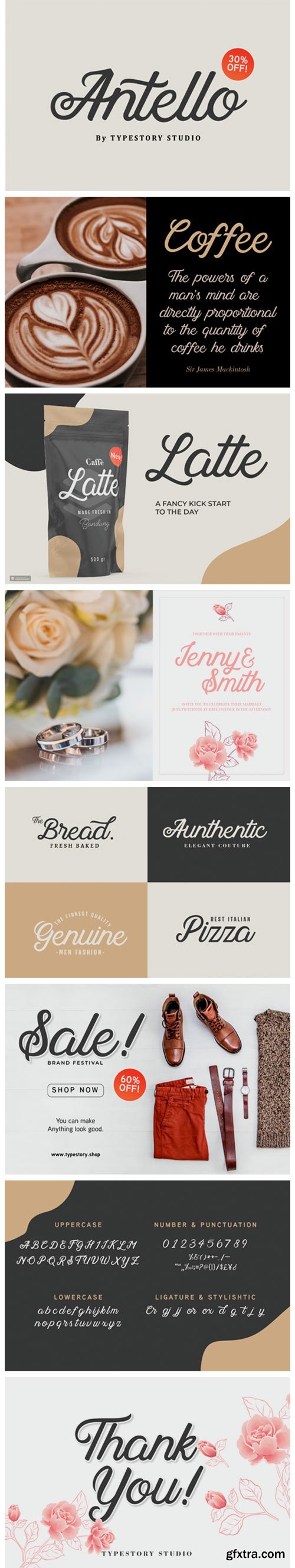 Antello Script Font