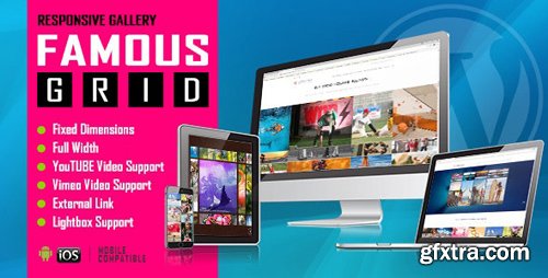 CodeCanyon - Famous v1.0.2.2 - Responsive Image And Video Grid Gallery WordPress Plugin - 22590449