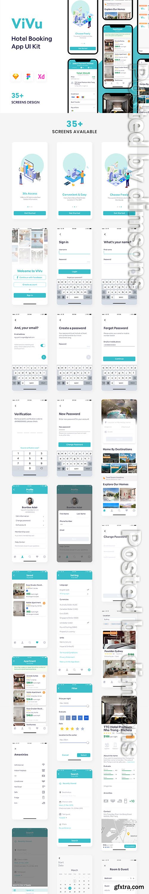 ViVu - Hotel Booking App UI Kit