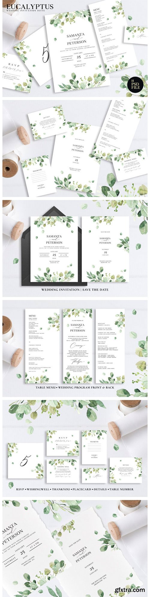 Wedding Eucalyptus Watercolor Suite 1910141