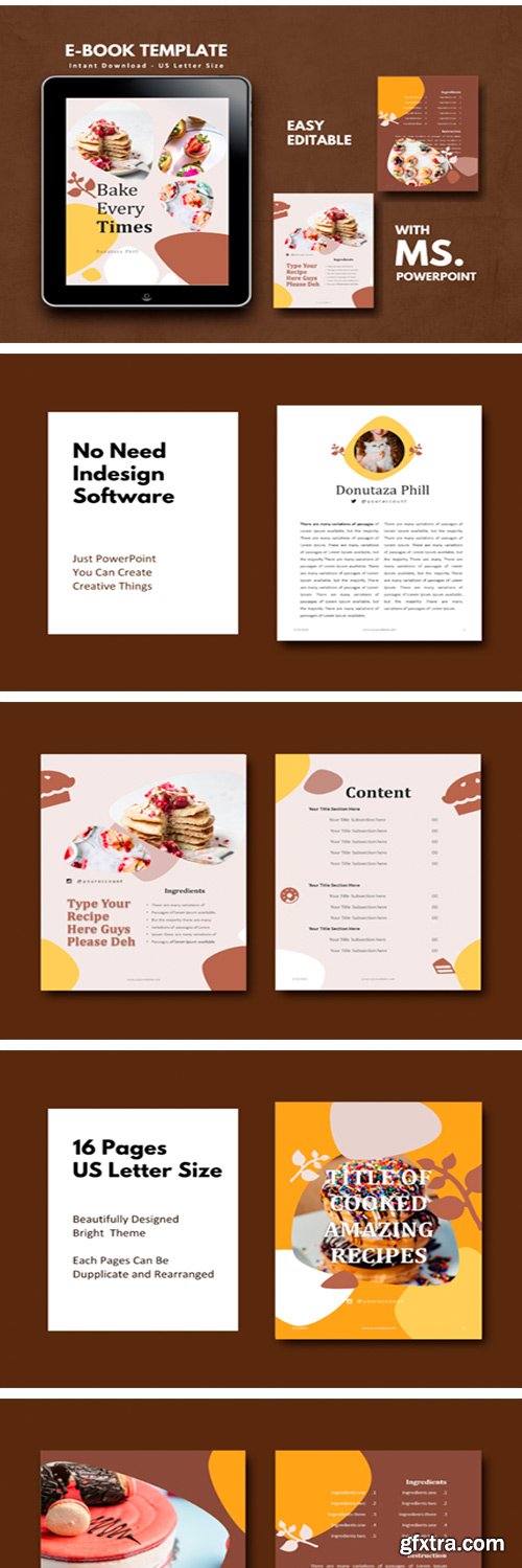 16 Pages Recipe Template 1910117