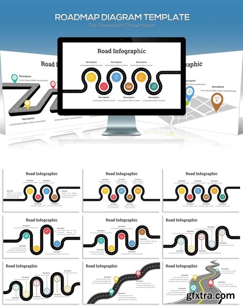 Roadmap Diagram For Powerpoint Presentation