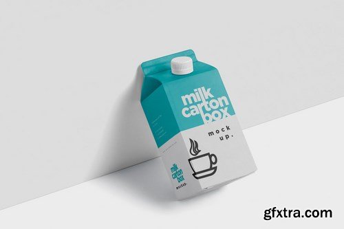 Juice - Milk Mockup in 500ml Carton Box