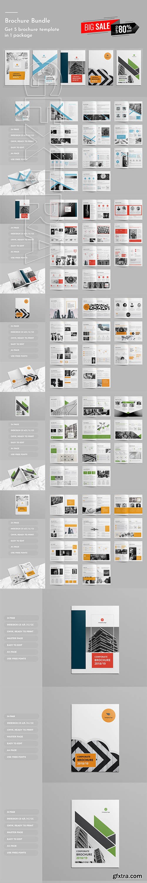 CreativeMarket - Corporate Brochure Bundle 4213030