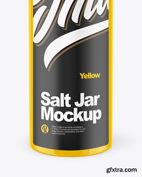 Glossy Salt Jar Mockup 50495