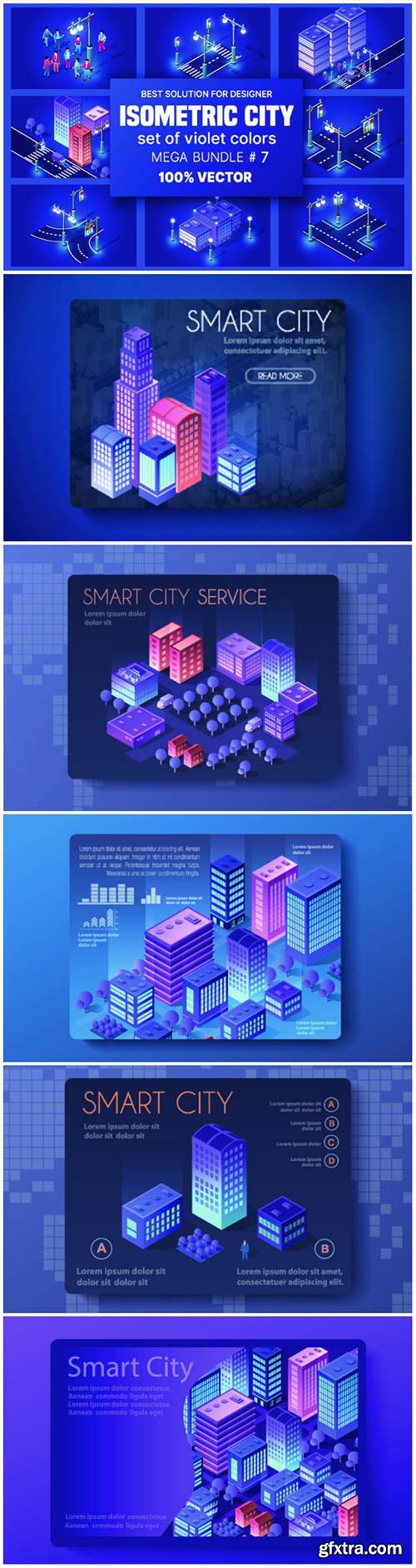 Ultraviolet Isometric City