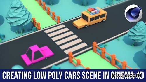 Create a Low Poly Cars Scene in Cinema 4d