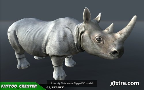 Cgtrader - Lowpoly Wild Animals Rigged 3D model Collection Pack