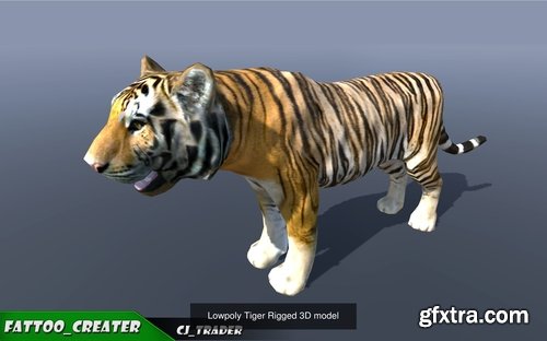 Cgtrader - Lowpoly Wild Animals Rigged 3D model Collection Pack