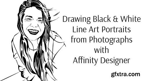 Drawing Black and White Line Art Portraits with Affinity Designer