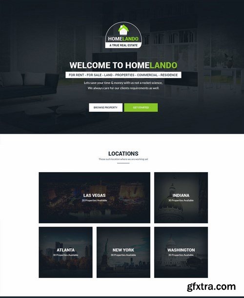 Real Estate PSD Template