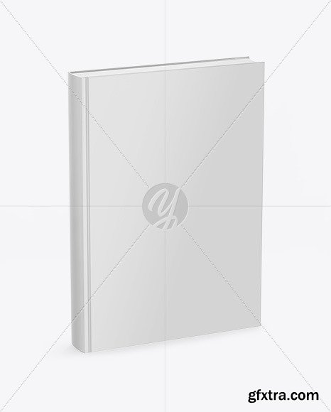 Book w/ Glossy Cover Mockup - Half Side View 50512