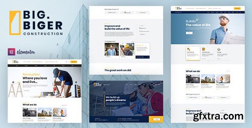 ThemeForest - Bigger v1.0.1 - Construction WordPress Theme - 24649900