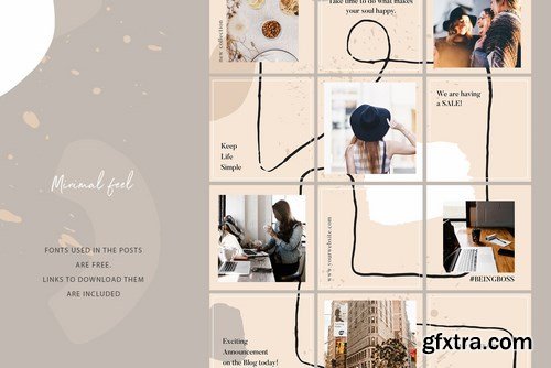 Instagram Branding Puzzle Template