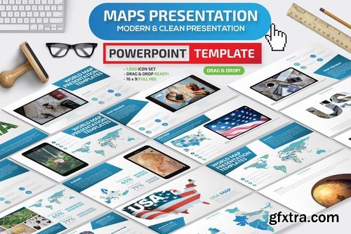 Maps Powerpoint and Keynote Templates