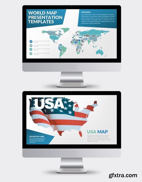 Maps Powerpoint and Keynote Templates