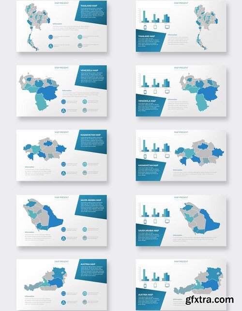 Maps Powerpoint and Keynote Templates