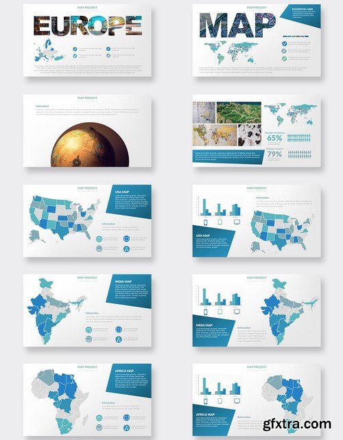 Maps Powerpoint and Keynote Templates