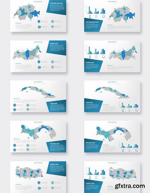 Maps Powerpoint and Keynote Templates