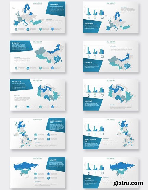 Maps Powerpoint and Keynote Templates