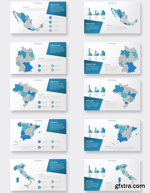 Maps Powerpoint and Keynote Templates