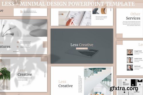 Less - Minimal Design Powerpoint Template