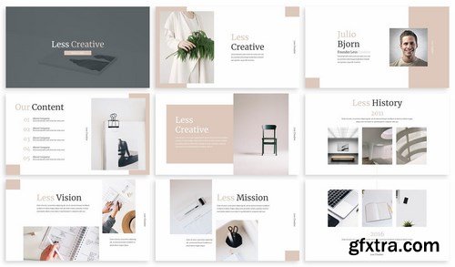 Less - Minimal Design Powerpoint Template