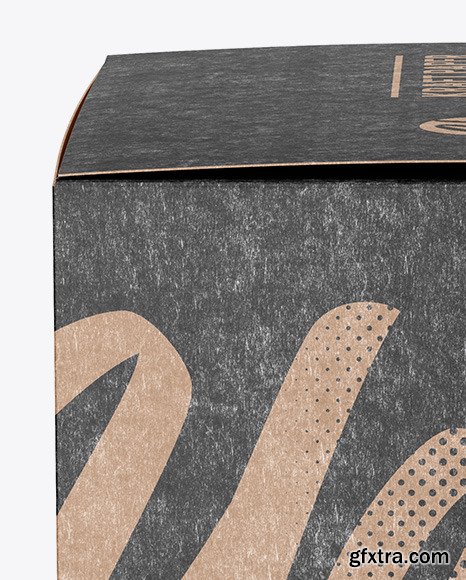 Kraft Paper Box Mockup - Side View 50517