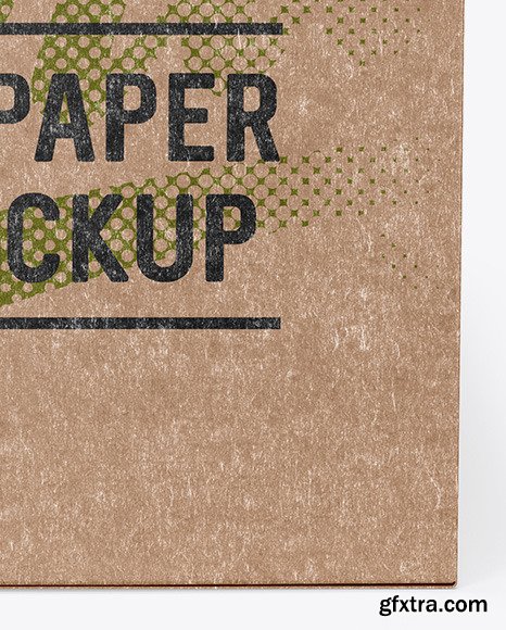 Kraft Paper Box Mockup - Side View 50517