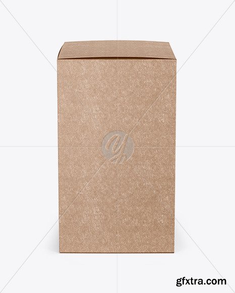 Kraft Paper Box Mockup - Side View 50517