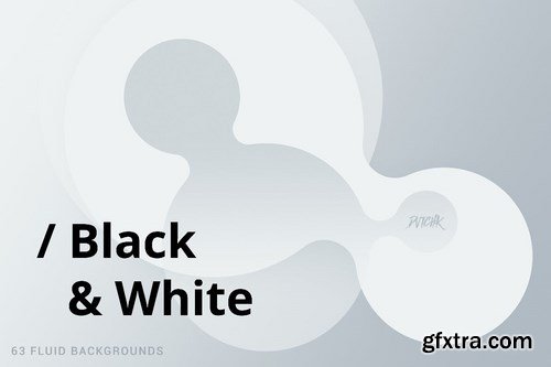 Black & White Soft Fluid Backgrounds