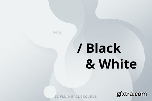 Black & White Soft Fluid Backgrounds