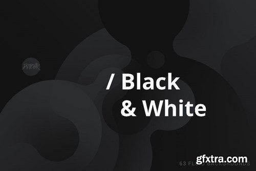 Black & White Soft Fluid Backgrounds