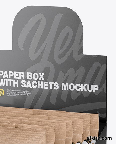 Opened Textured Box w/ 20 Kraft Sachets 50599