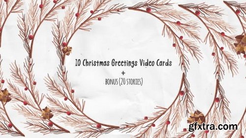 Videohive - Christmas Greeting Video Cards - 22951656