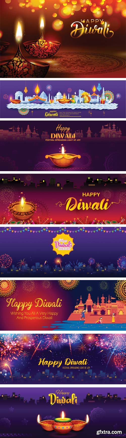 Happy Diwali Holiday background for light festival of India