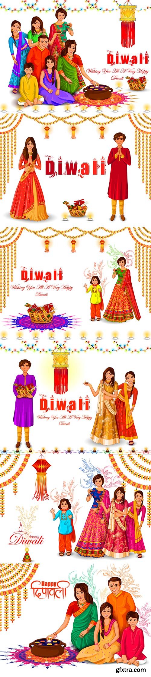 Happy Diwali festival holiday of India