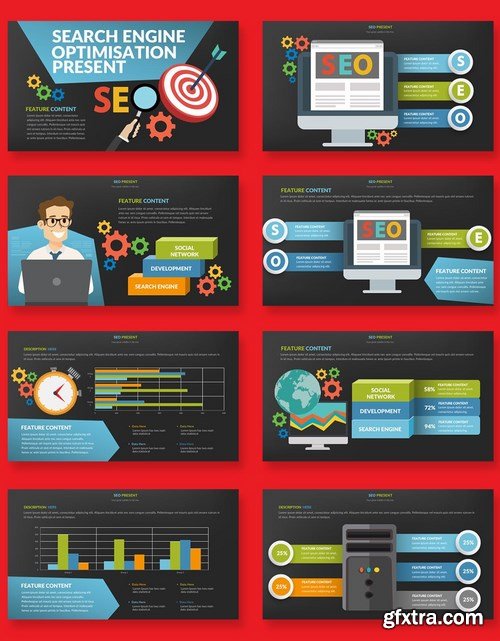 SEO Search Engine Powerpoint and Keynote Templates