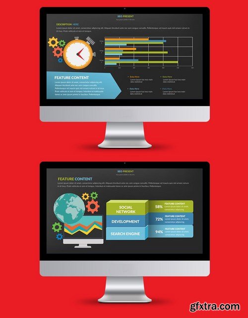 SEO Search Engine Powerpoint and Keynote Templates