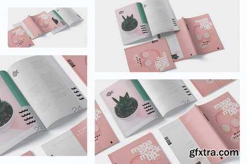 Magazine Mockup - US Letter 8.5x11 Inch Size