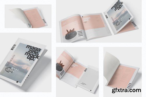 Magazine Mockup - A4 210x297 mm Size