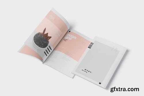 Magazine Mockup - A4 210x297 mm Size