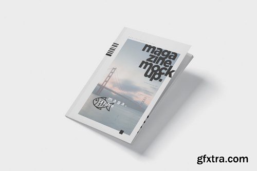 Magazine Mockup - A4 210x297 mm Size